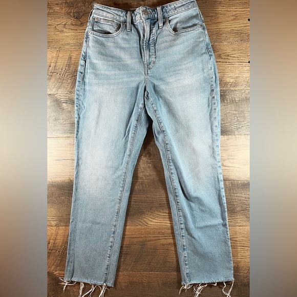 MADEWELL The Curvy Perfect Vintage Wide Leg Crop Jean Size 27 Wide Leg Raw Hem - Picture 4 of 12